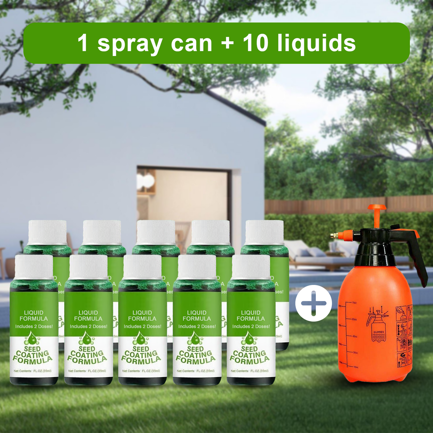 🏆50K+ SOLD LAST WEEK! 🌱🔥Last Day 73% OFF🌱Hydro Seeding Lawn Solution