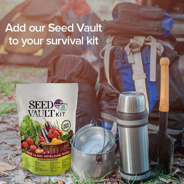🏆50K+ SOLD LAST WEEK! - 🥦Ultimate Survival Seed Vault |🌿50-Year Shelf Life✨(us)