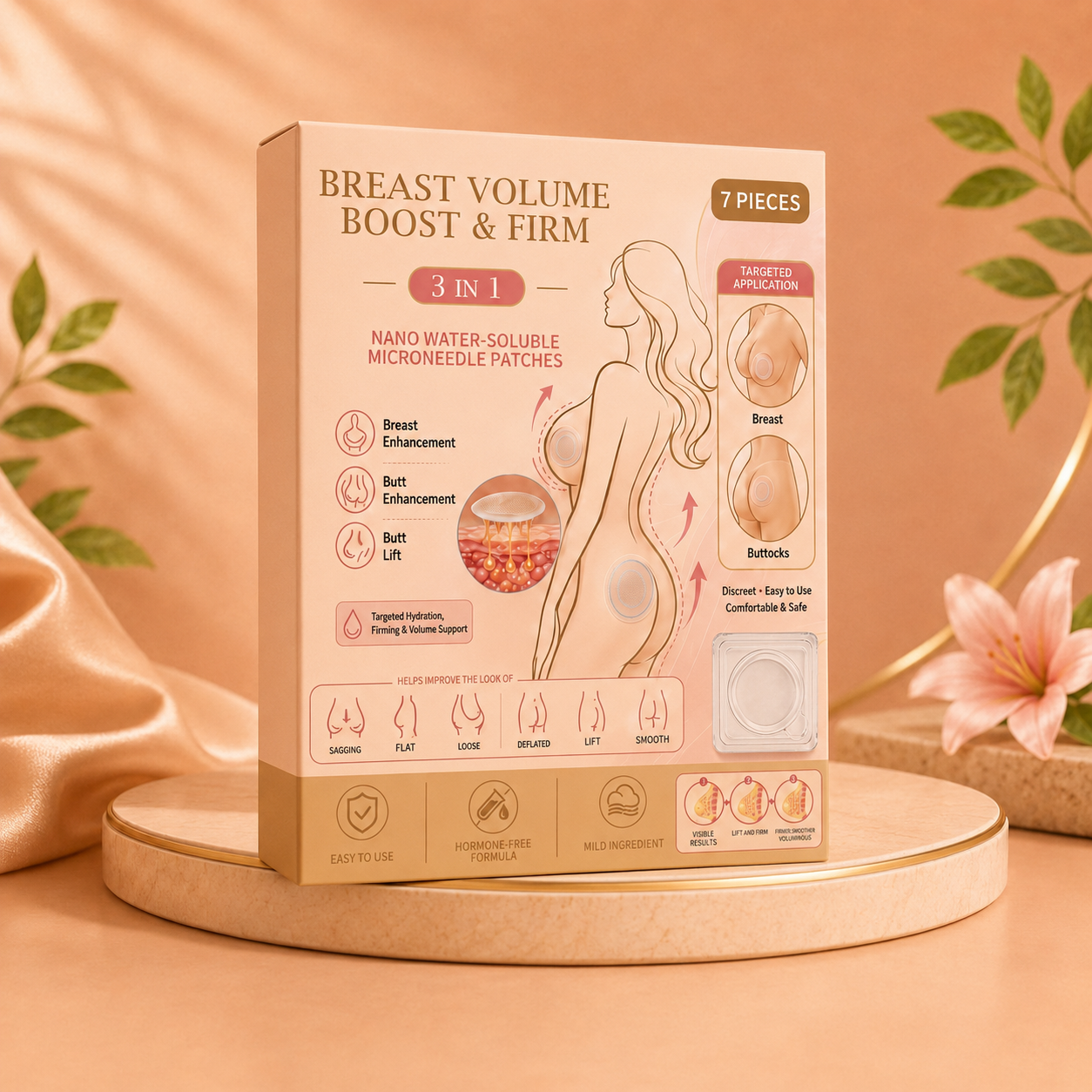 Rovinelx™ Breast & Butt Enhancement Microneedle Patch