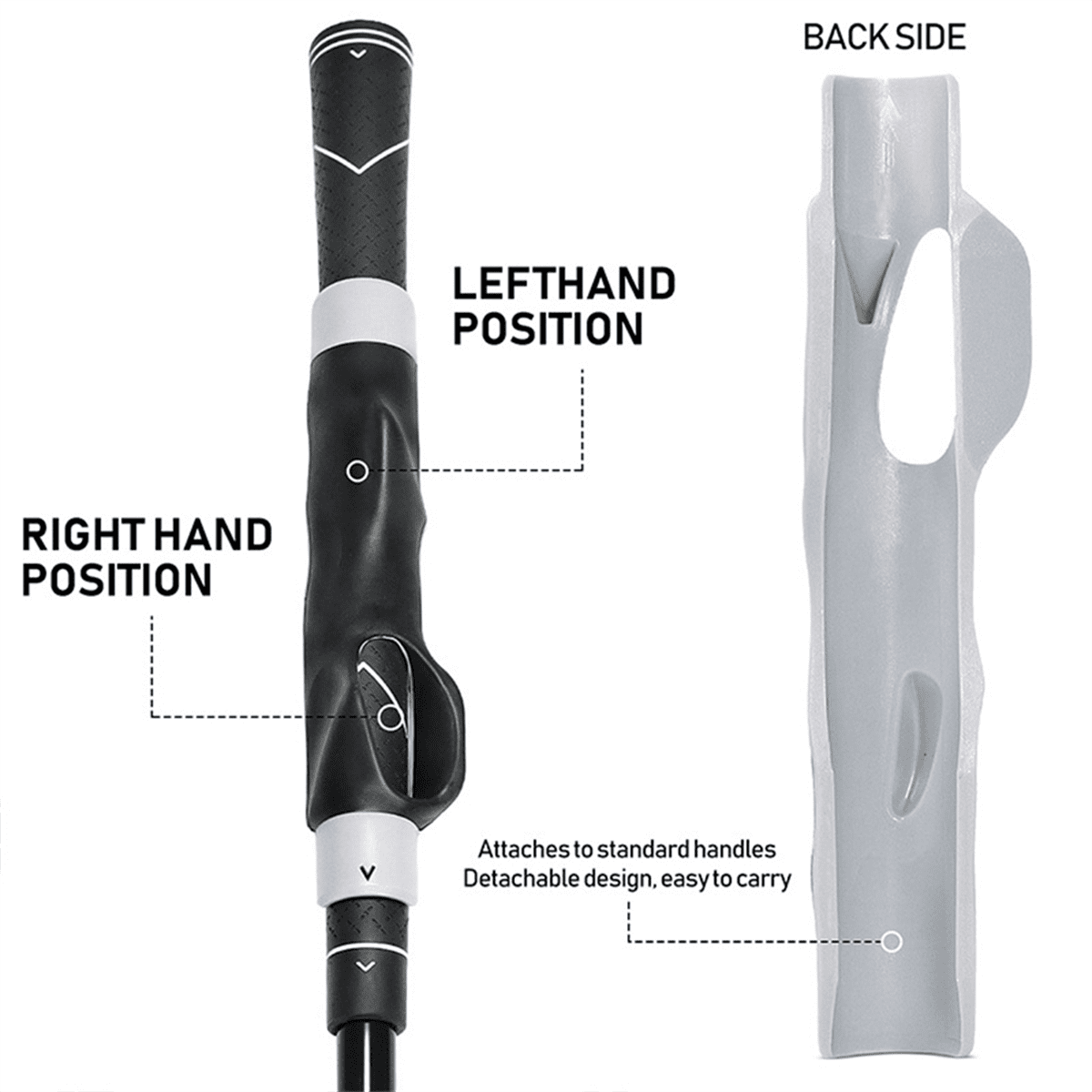 🔥New 2026🏆 Upgrade:🌎Ends Today56% OFF! -Golf Grip Trainer - Golf Swing Aid Club Attachment for Correct Hand Placement