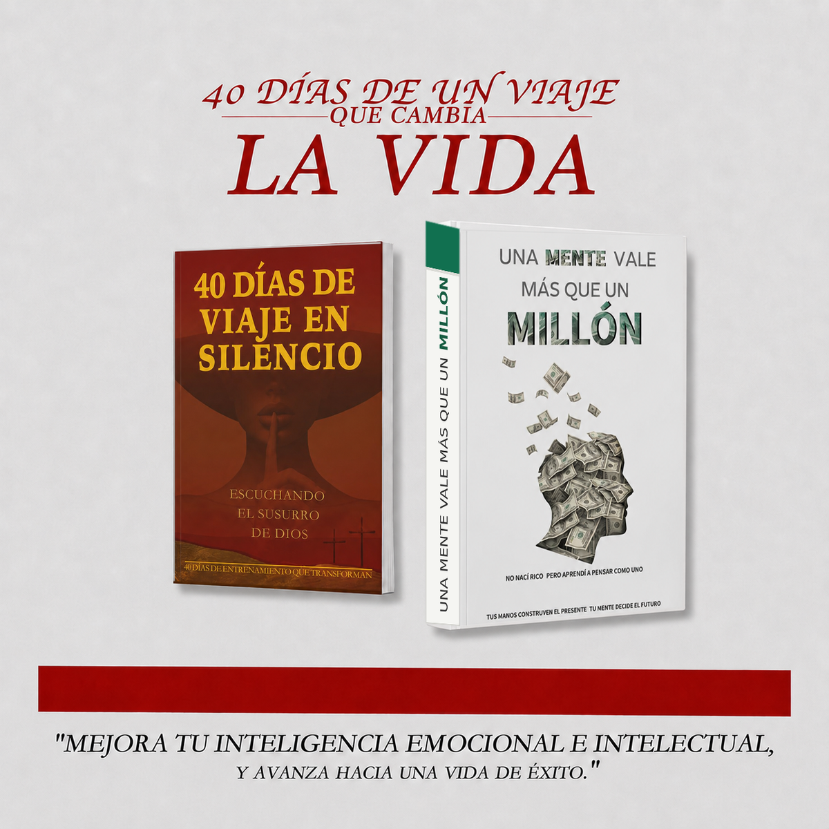 Pack de Libros de Crecimiento Personal de 40 Días – Silencio, Mentalidad y Abundancia-V — image 1