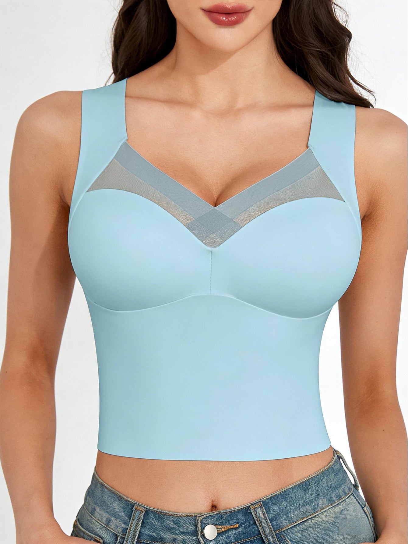 🏆 50K+ SOLD! 👚 Rovinelx Seamless Mesh Top