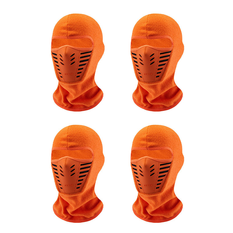 Orange winter balaclava