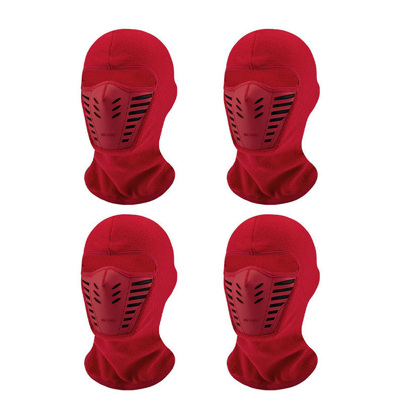 Red winter balaclava