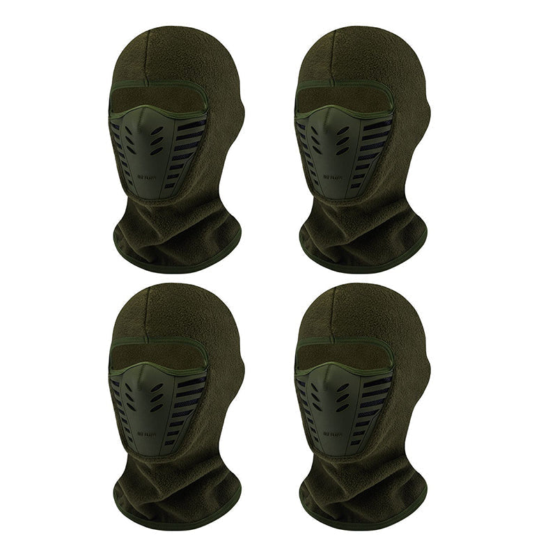 Green winter balaclava