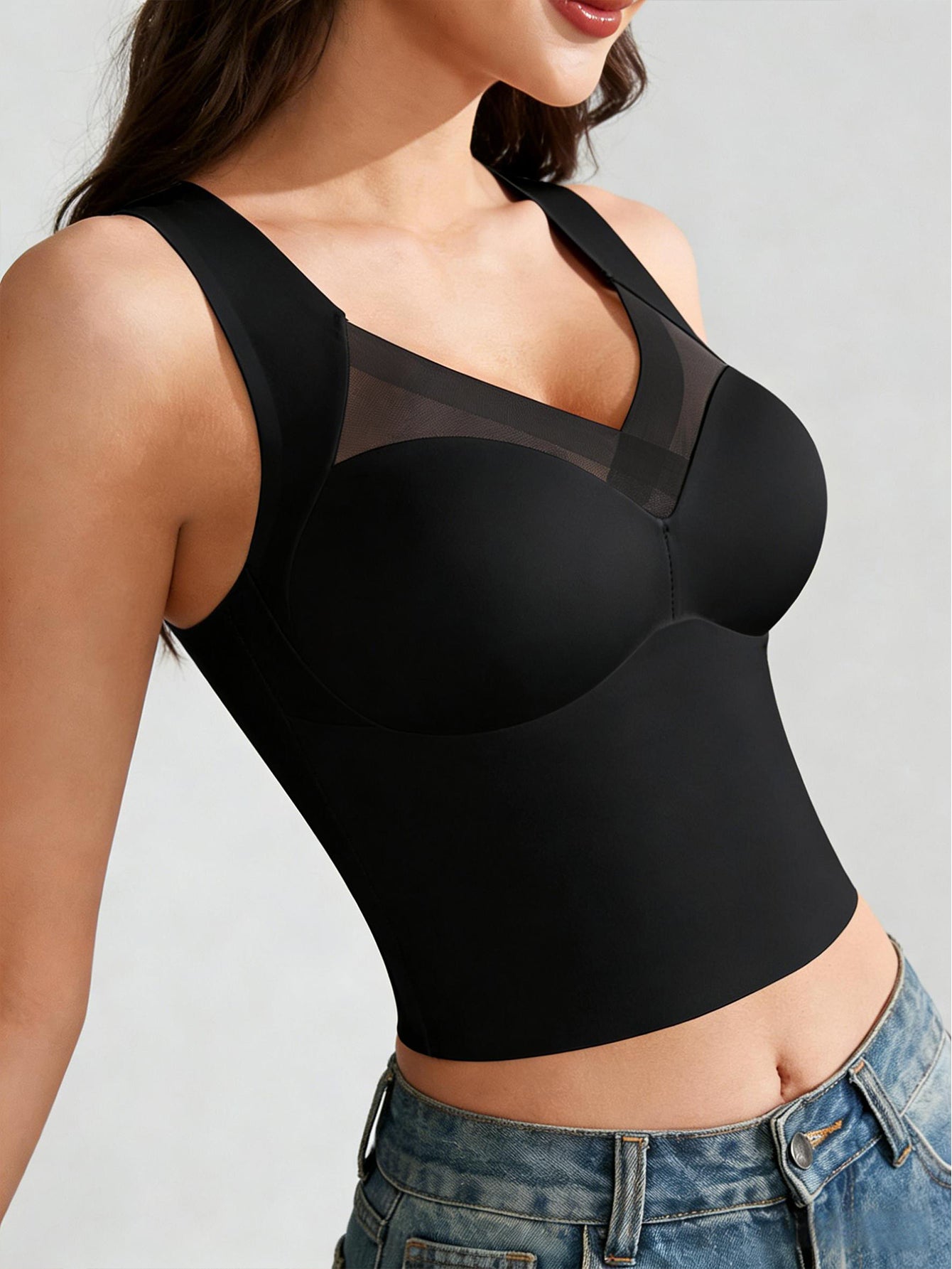 🏆 50K+ SOLD! 👚 Rovinelx Seamless Mesh Top