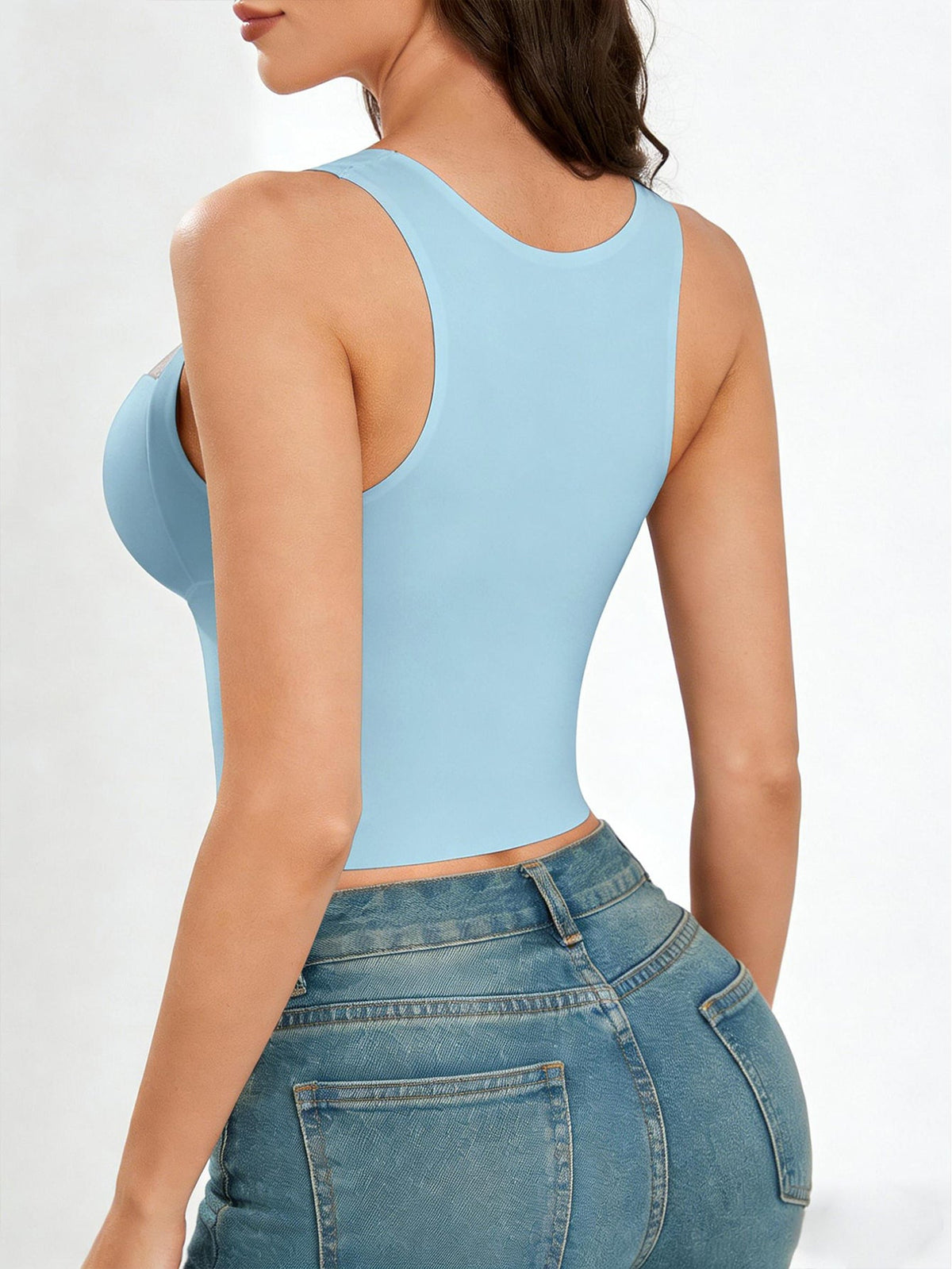 🏆 50K+ SOLD! 👚 Rovinelx Seamless Mesh Top
