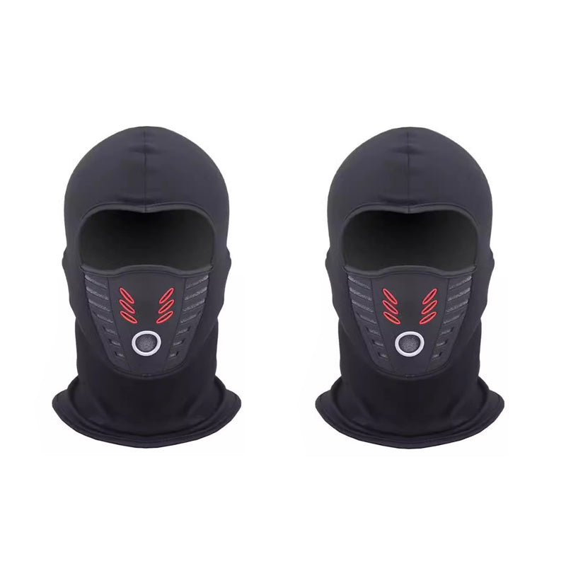 Black-Red winter balaclava