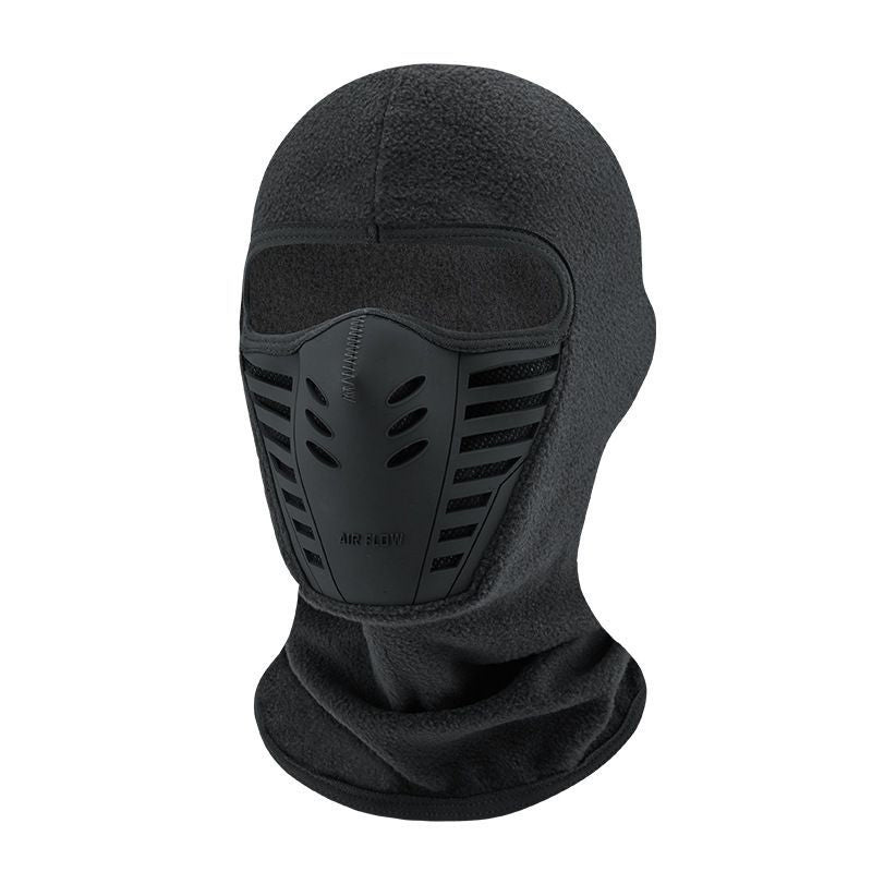 Gray winter balaclava