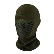 Green winter balaclava