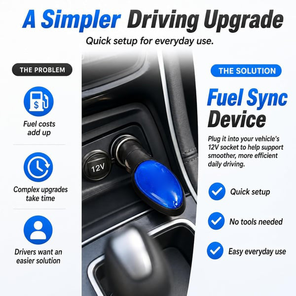 🚗 2026 New Upgrade FuelShark Fuel Sync Device – Automotive Gas Saver for Cars & Trucks, Spill Saver-8CR5