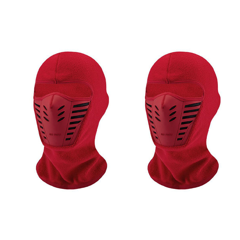 Red winter balaclava