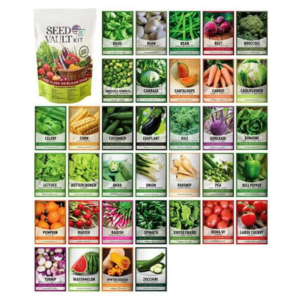 🏆50K+ SOLD LAST WEEK!  - 🥦Ultimate Survival Seed Vault  |🌿50-Year Shelf Life✨（us）