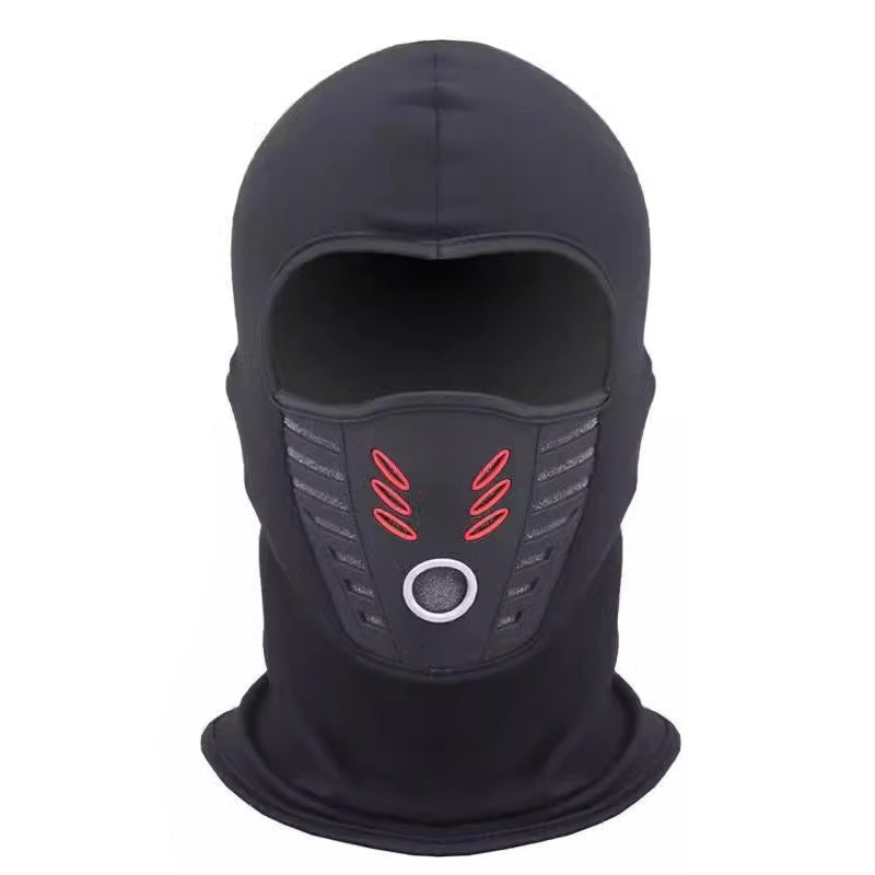 Black-Red winter balaclava