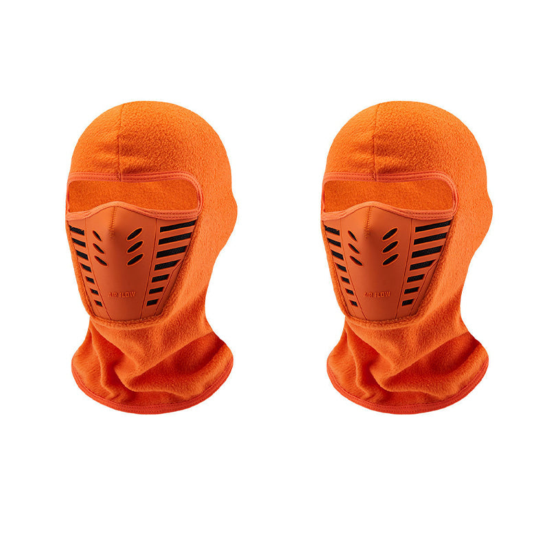 Orange winter balaclava